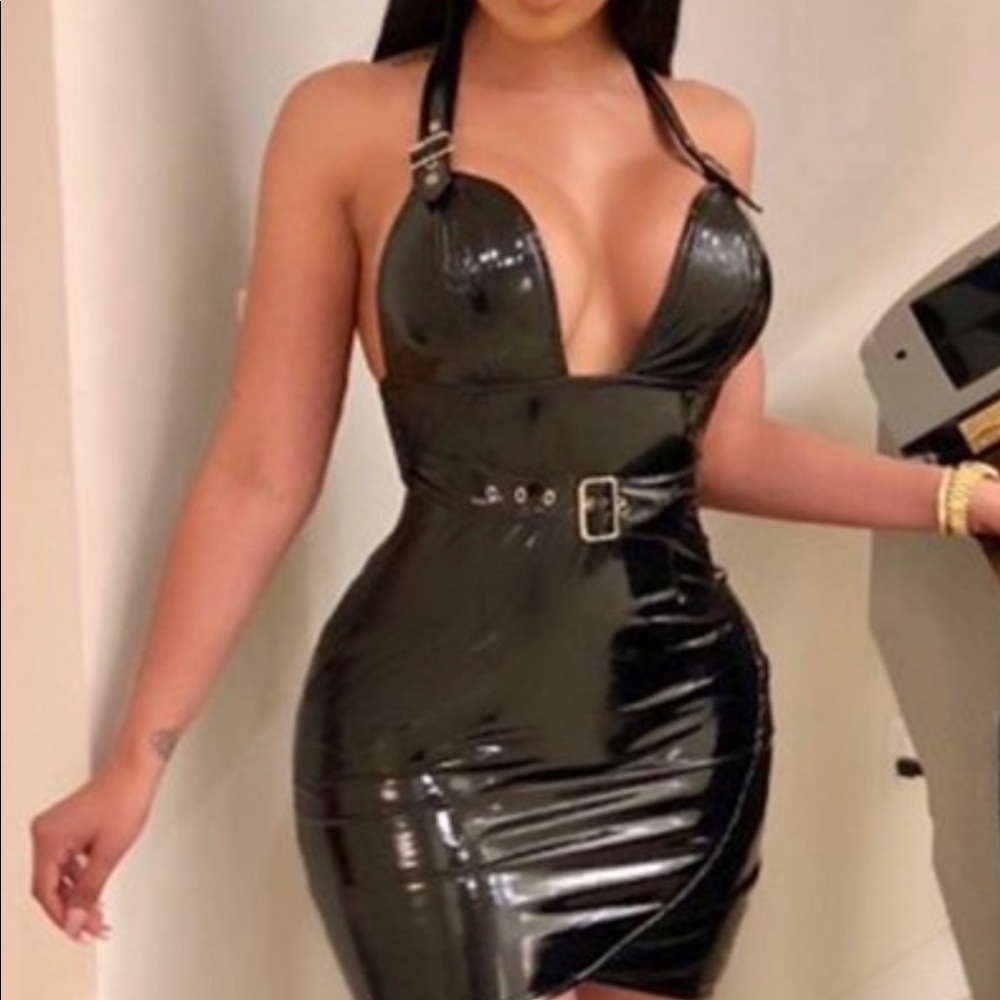 Shiny mini dress